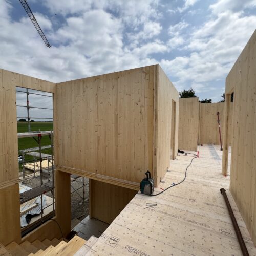 Innenausbau mit Massivholzwänden